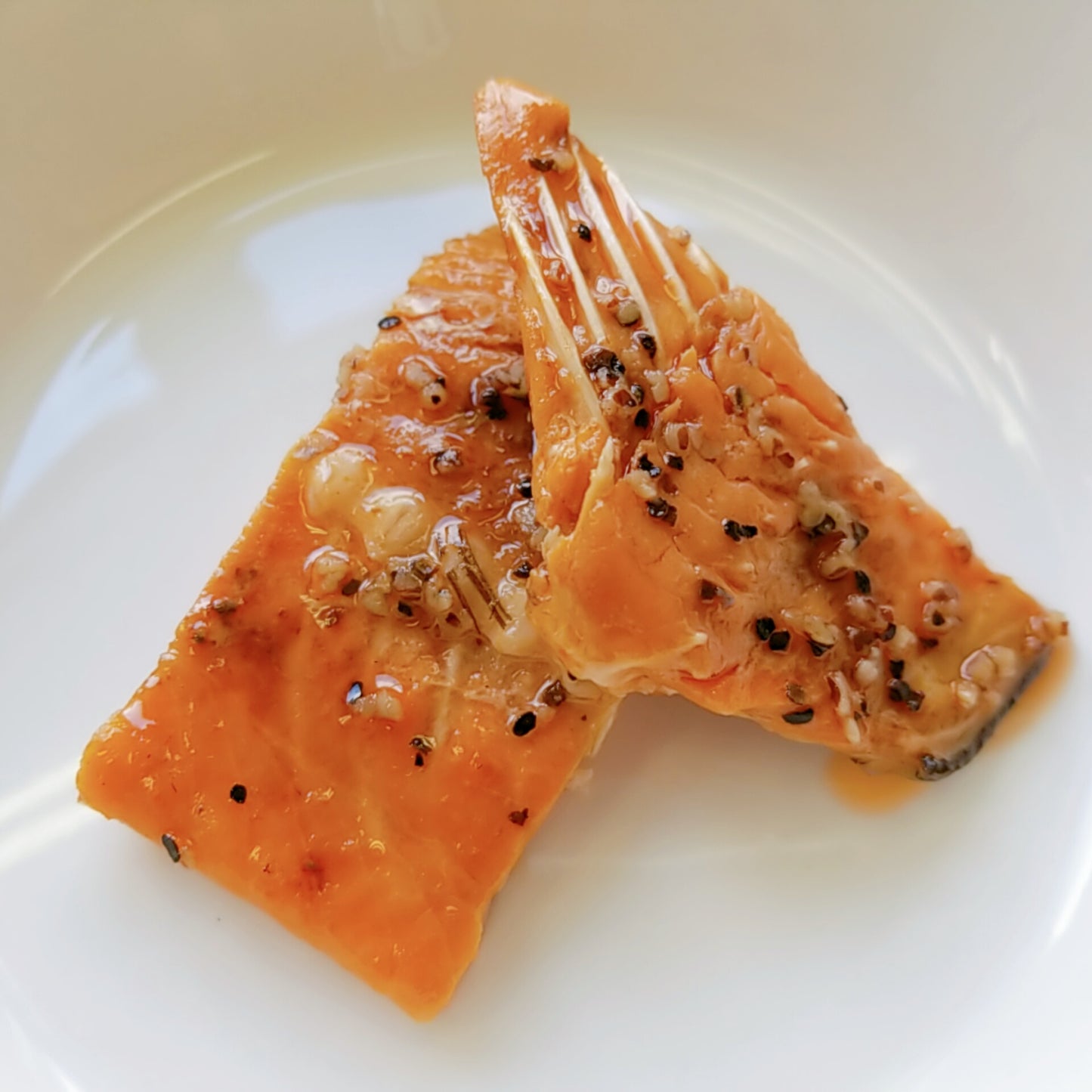 Seared Salmon Trout with Bones and B lack Pepper